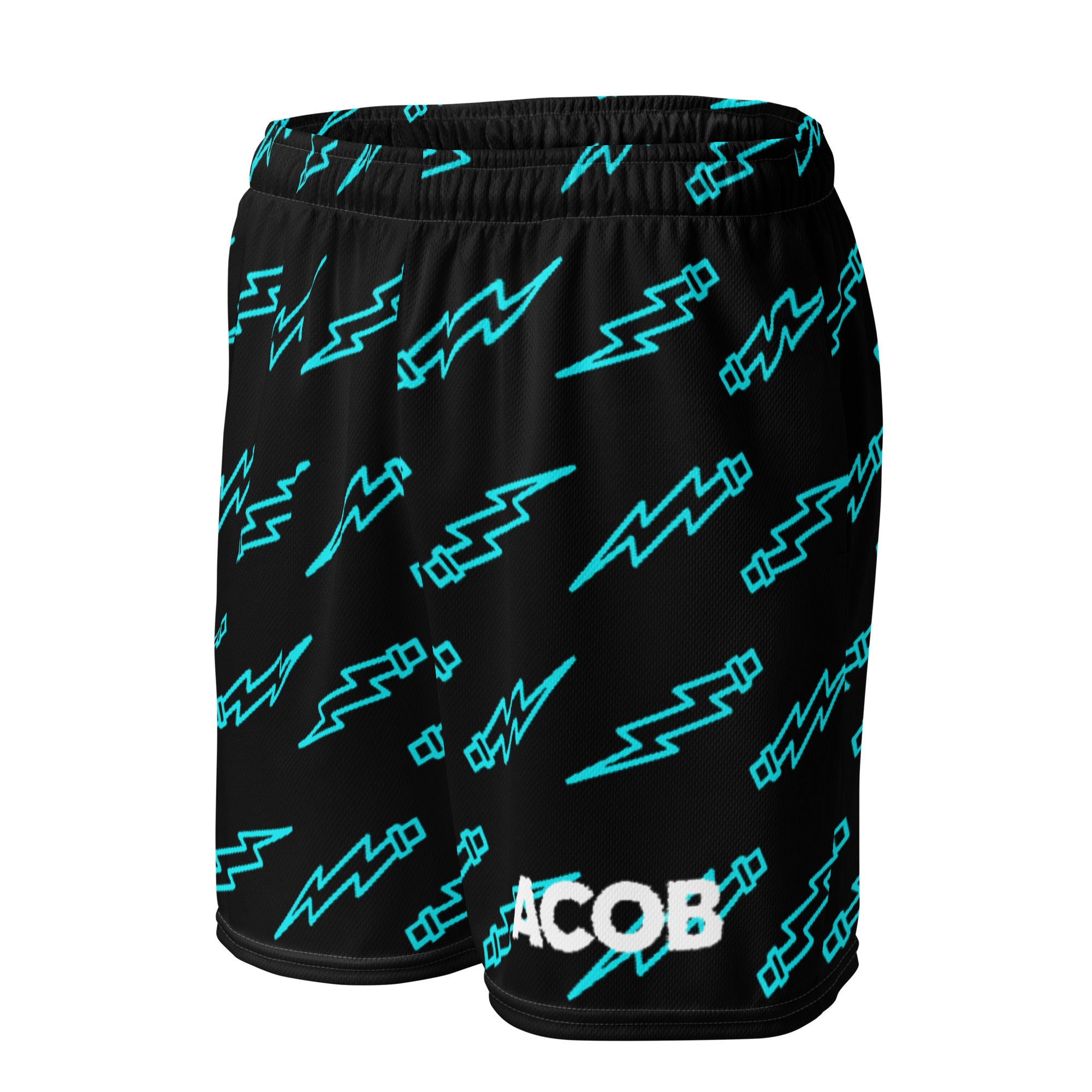 Black Lightning Shorts – Matte Black Bricks