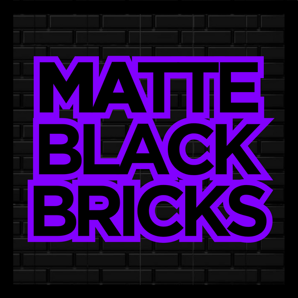 Matte Black Bricks